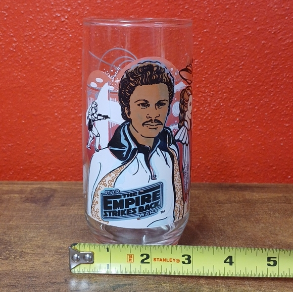 Burger King Star Wars Empire Strikes Back Lando Calrissian Promo Glass 1980 - Picture 5 of 6